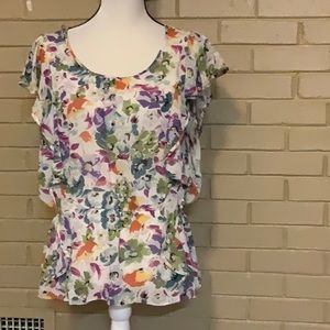 Sunny Leigh ruffles Tunic 100% polyester